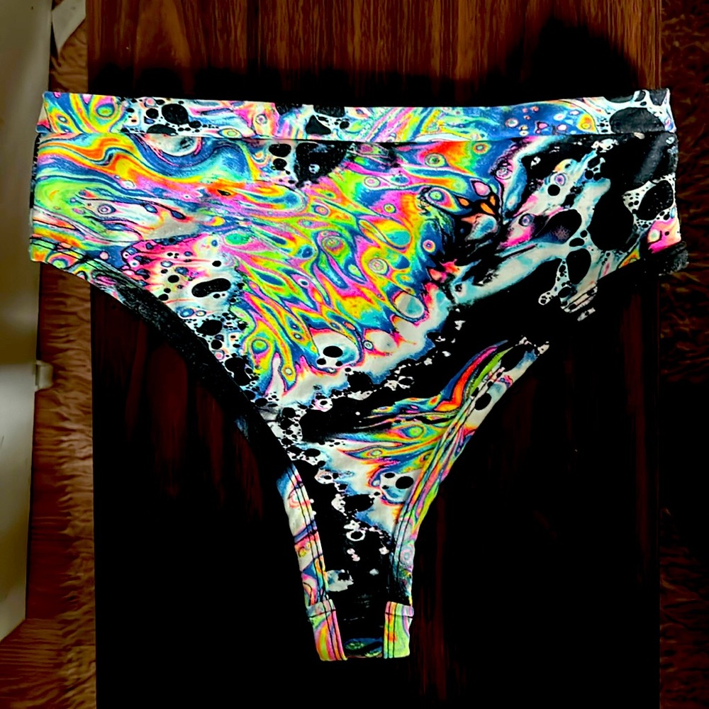 I Heart Raves Liquid Acid Thong Bottoms